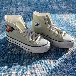 Brand New in Box converse all star platform high tops